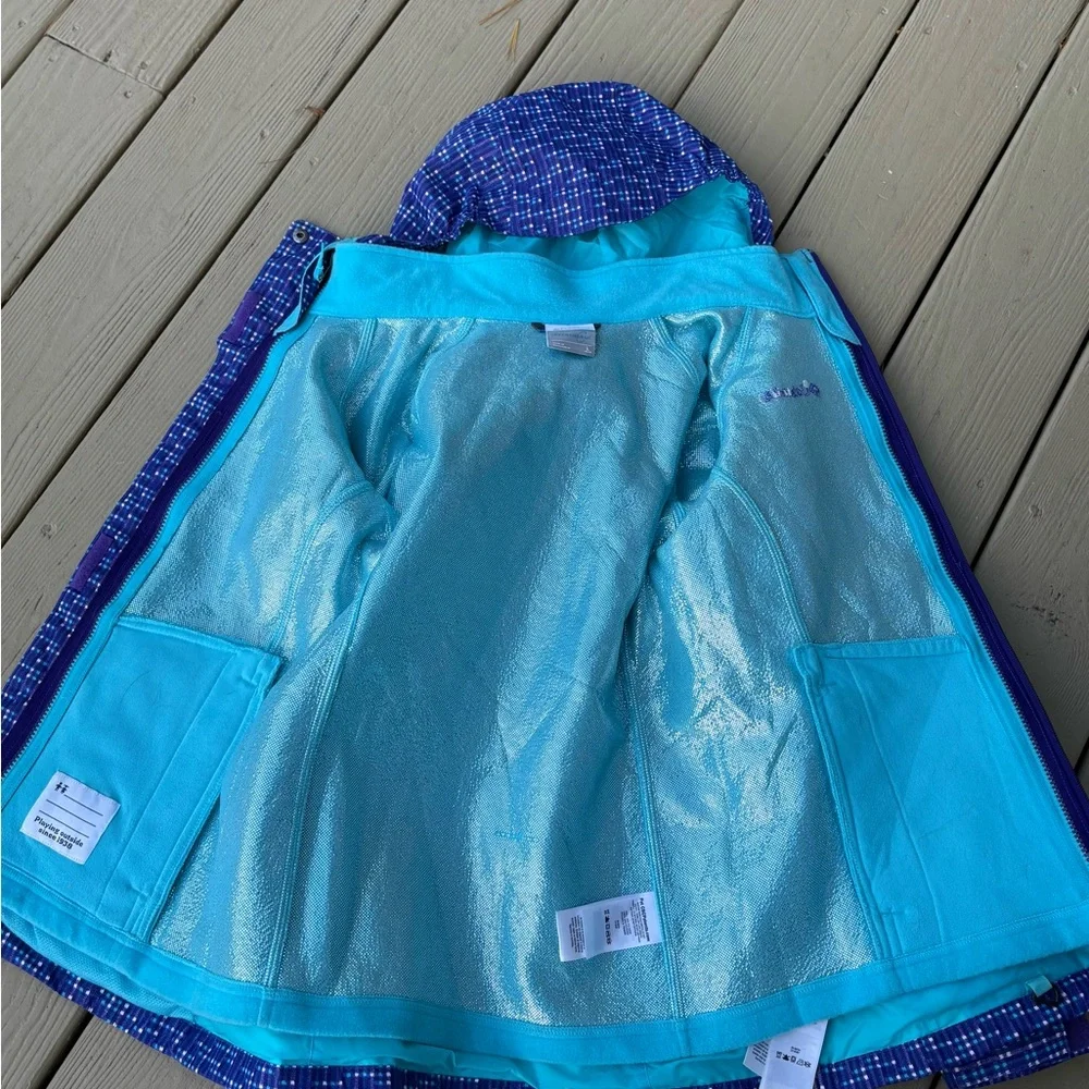 COLUMBIA GIRLS INTERCHANGE purple/white/blue Jacket, Size: L (14-16)